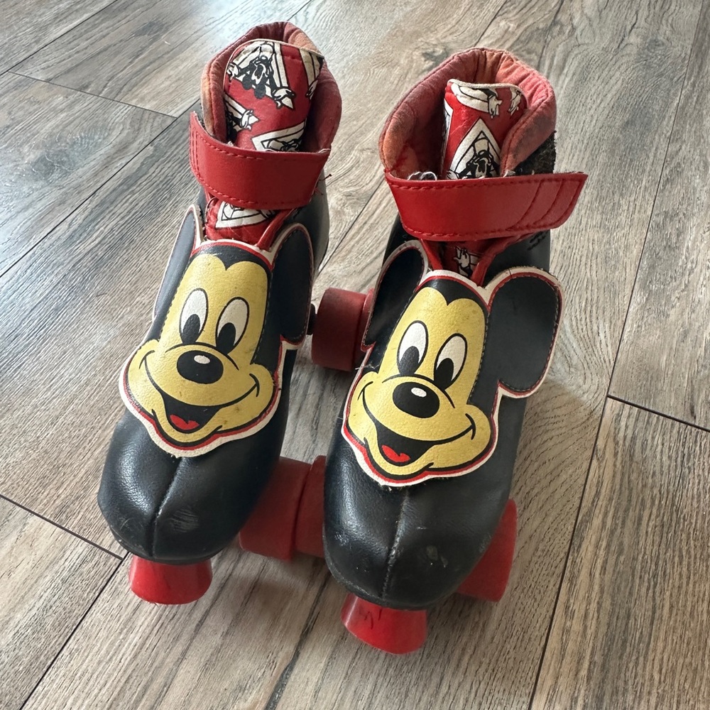 Vintage disney Mickey Mouse kids roller skates